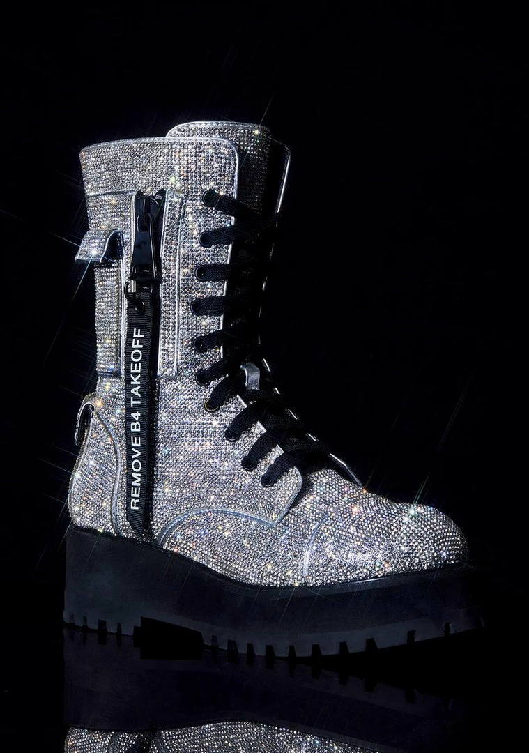 Poster Grl Combat Boots Billionaire Bling Boot 1 Poster Grl Combat Boots Billionaire Bling Boot