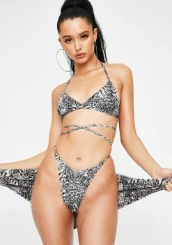 Poster Grl Swim Enjoy Tha View Bikini Set