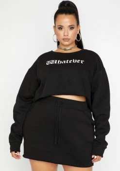 Poster Grl Tops Like Whatever Loser Skirt Set