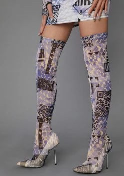 Poster Grl Boots & Booties QR Cutie Thigh High Boots