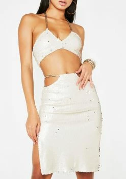 Poster Grl Bottoms Gold Standard Sequin Skirt