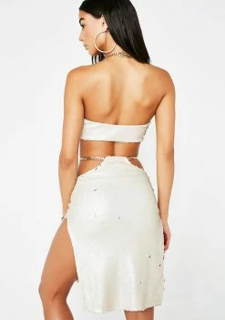 Poster Grl Bottoms Gold Standard Sequin Skirt