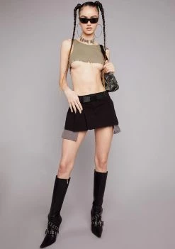 Poster Grl Viral Attitude Pleated Mini Skirt