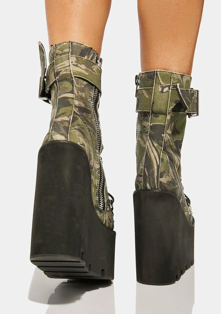 Poster Grl Platform Boots I'm A Catch Camo Traitor Boots 4 Poster Grl Platform Boots I'm A Catch Camo Traitor Boots