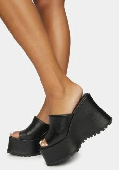 Poster Grl Platforms In The Zone Coated Platform Sandals