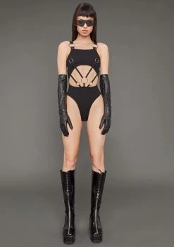 Poster Grl Keep On Wishing O-Ring Bodysuit Tops