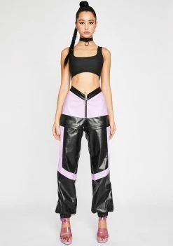 Poster Grl Bottoms High Profile Convertible Moto Pants