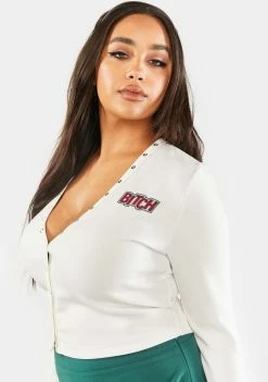 Poster Grl Plus Baddie For Life Crop Tee