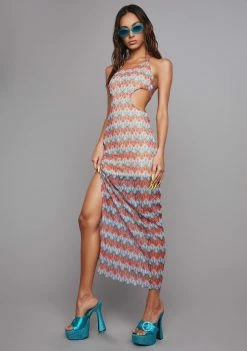 Poster Grl Maxi Dresses Sunset Splash Crochet Maxi Dress