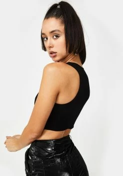 Poster Grl Tops Call Me Papi Rhinestone Tank