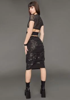 Poster Grl On Your Timeline Midi Skirt Bottoms