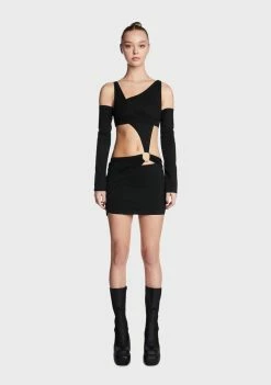 Poster Grl Bound By Time Dress And Gloves Set Little Black Dresses