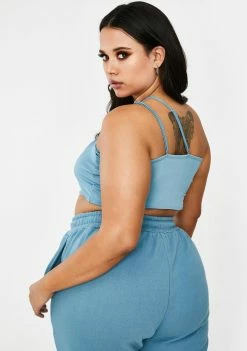 Poster Grl Chill Bye Send To Voicemail Crop Tank