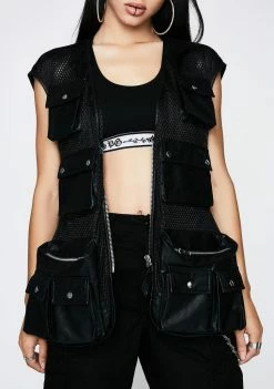 Poster Grl Outerwear Basic Drillz Utility Vest
