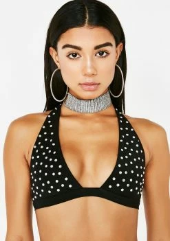 Poster Grl Diamond Fix Halter Bra Tops