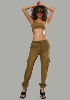 Poster Grl Category Is Fierce Cargo Joggers Set Jumpsuits & Rompers