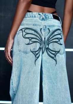 Poster Grl Aim Higher Wide Leg Jeans Wide Leg Pants