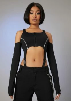 Poster Grl Tops Jetsetter Diva Cut-Out Bodysuit