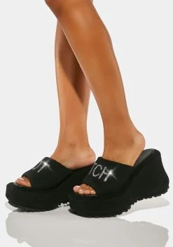 Poster Grl Platform Sandals That's My Name Platform Slides