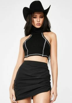 Poster Grl Post Worthy Ruched Skirt