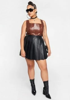 Poster Grl Plus Rowdy Rodeo Vegan Leather Corset
