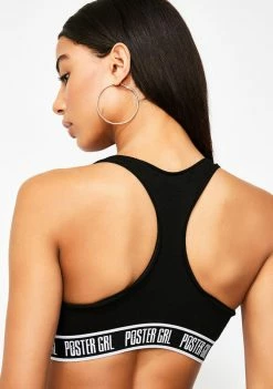 Poster Grl Tops Night Boss Mode Sports Bra