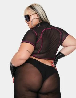 Poster Grl Servin' On The Floor Mesh Tee