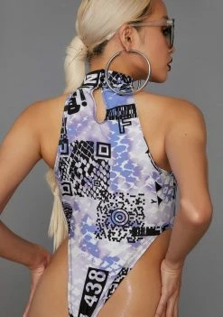 Poster Grl QR Cutie Mock Neck Bodysuit