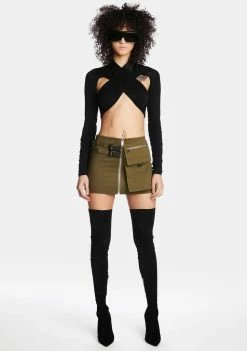 Poster Grl Close Encounter Cargo Skirt Mini Skirt