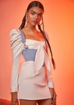 Poster Grl Not Your Damsel Corset Mini Dress Dresses