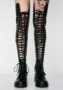 Poster Grl Marchin' To Ya Combat Boots Boots & Booties