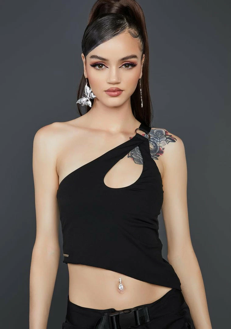 Poster Grl Wicked Karma's Kiss Asymmetric Tank Top 1 Poster Grl Wicked Karma's Kiss Asymmetric Tank Top