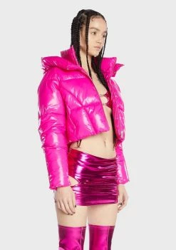 Poster Grl Futuristic Flair Puffer Jacket