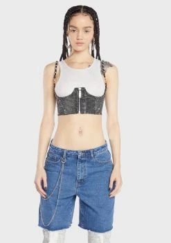 Poster Grl Bling My Type Underbust Corset Corset Top