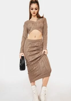 Poster Grl Jumpsuits & Rompers Signed And Delivered Knit Skirt Set