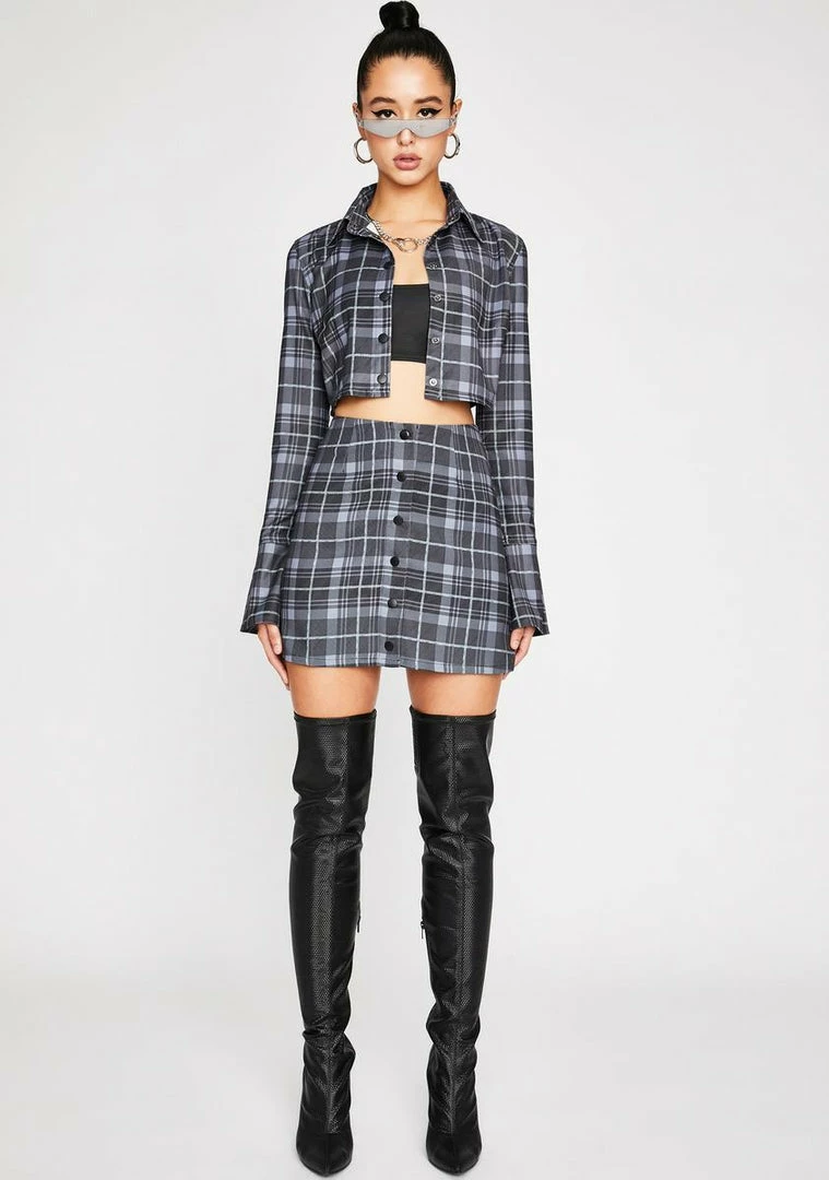 Poster Grl Back In Session Plaid Skirt Bottoms 3 Poster Grl Back In Session Plaid Skirt Bottoms