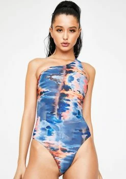 Poster Grl Inked Steady Mobbin' One Piece Swimsuit