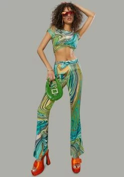 Poster Grl Hypnotic Habits Mesh Baby Tee