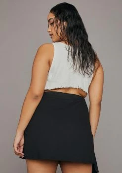 Poster Grl Plus The Fine Line Utility Mini Skirt