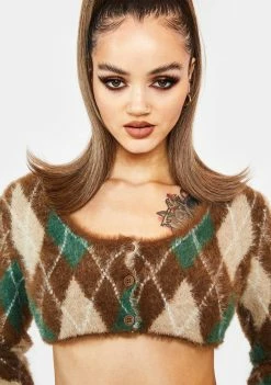 Poster Grl Lifetime Of Knowledge Argyle Sweater