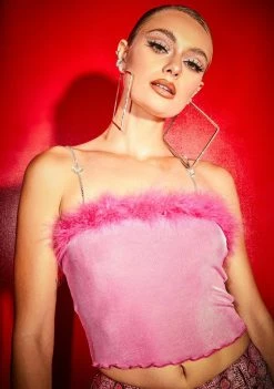 Poster Grl Tops Cherry Milkshake Boa Tank