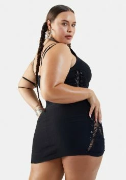 Poster Grl Real Stallion Sass Lace-Up Mini Dress Dresses