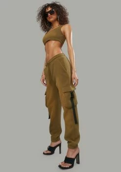 Poster Grl Category Is Fierce Cargo Joggers Set Jumpsuits & Rompers