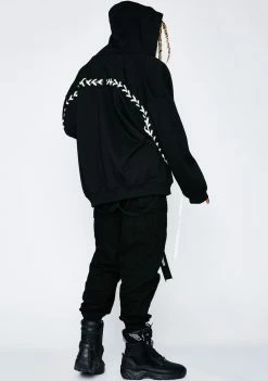 Poster Grl Outerwear Zero Love Lace-Up Hoodie