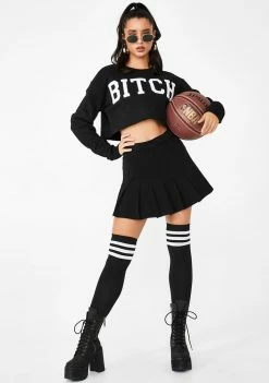 Poster Grl Bish Squad Cropped Sweatshirt Tops
