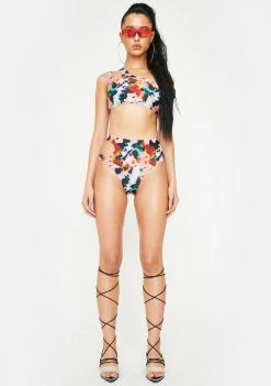 Poster Grl Worth Every Dollar Asymmetrical Bikini Set