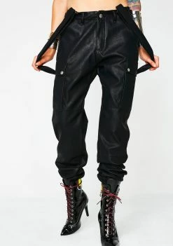 Poster Grl Most Official Babe Suspender Cargo Pants Bottoms