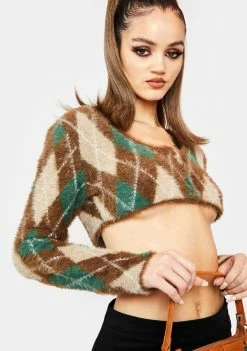 Poster Grl Lifetime Of Knowledge Argyle Sweater