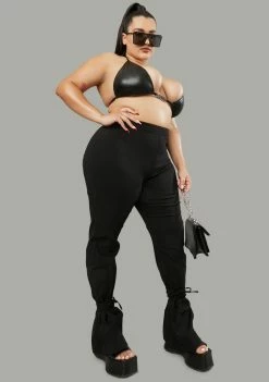 Poster Grl Plus Power Moves Fitted Flare Pants Bottoms