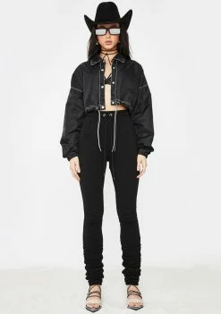 Poster Grl Outerwear Signed A Contract Crop Jacket